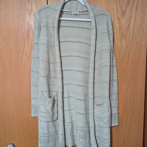 Elegant Cream Knit Cardigan